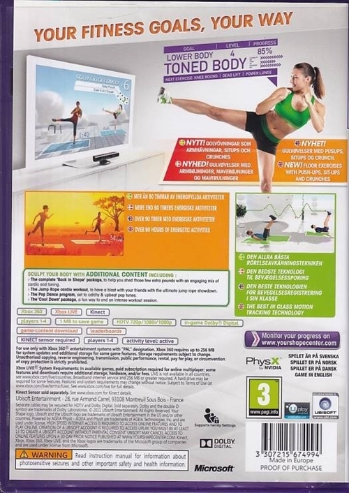Your Shape Fitness Evolved 2012 - Kinect - XBOX 360 (B Grade) (Genbrug)